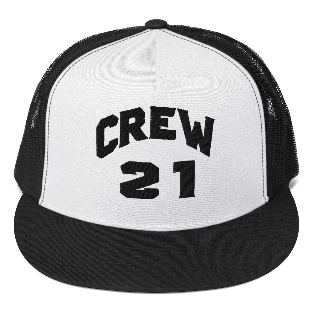 Crew 21 Trucker Cap white / black